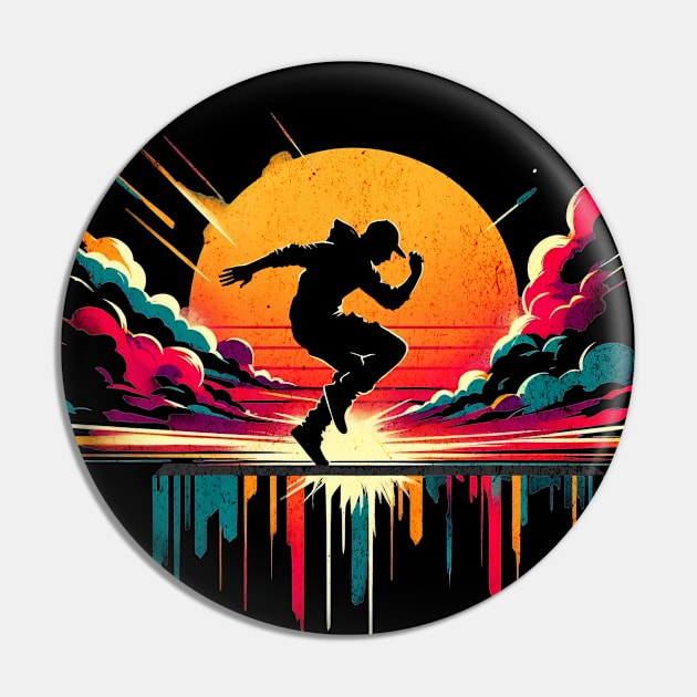 Parcour Dance Graffiti Design Pin by Miami Neon Designs