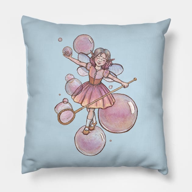 Bubble Fairy Pillow by MarinaIllustration