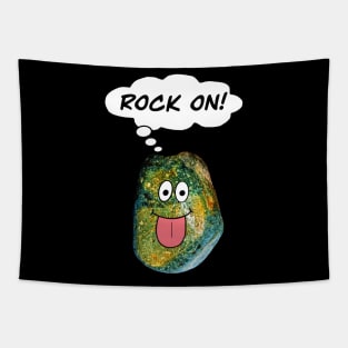 ROCK ON Funny Rockhound Geology Rockhounding Tapestry