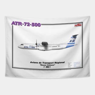 Avions de Transport Régional 72-500 - ATR "House Colours" (Art Print) Tapestry