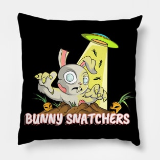 Easter Bunny Snatchers Rabbit Zombie Pillow