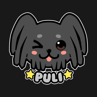 KAWAII Puli Dog Face T-Shirt