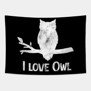 I Love Owl Tapestry