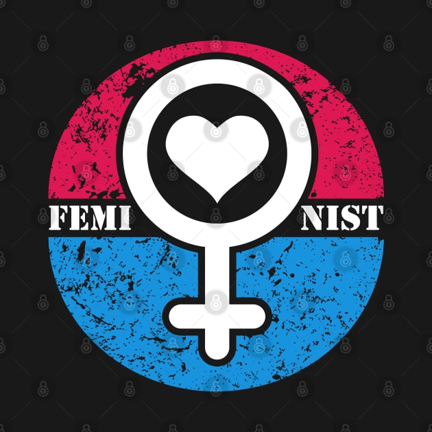 Feminist Gender Heart Art Design Gift Idea by BarrelLive