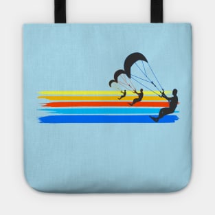 Kitesurfing racing Kiteboarder graphic Tote