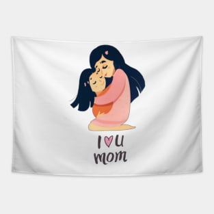 1 love mom Tapestry