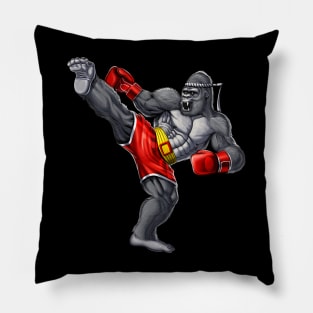 Gorilla Muay Thai Fighter Pillow