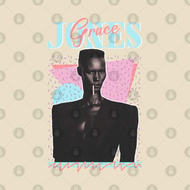 Vintage Faded Style // Grace Jones 80s Aesthetic Style by artistcill