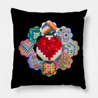 My heart belongs to quilting Pillow