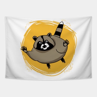 Unique design funny raccoon Tapestry