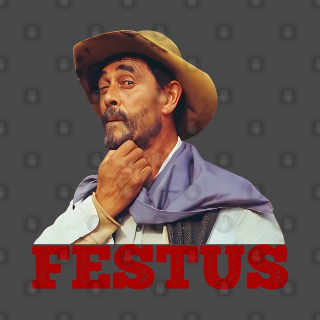 Festus - Gunsmoke - 50s Tv Western by wildzerouk