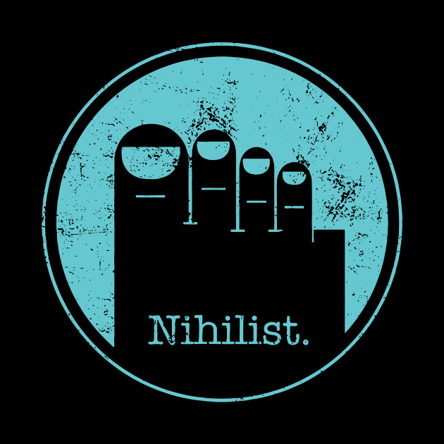 The Big Lebowski - Minimalist Nihilist Blue by Djokolelono