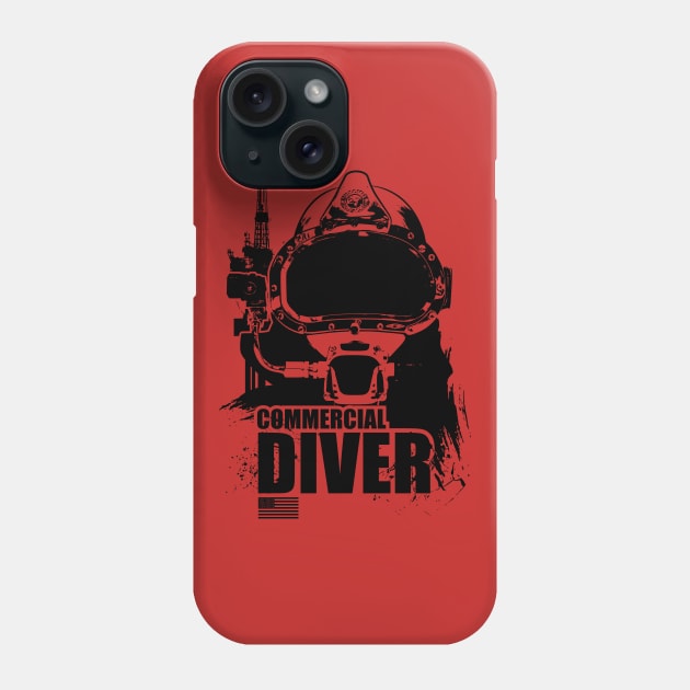 American Commercial Diver Phone Case by TCP