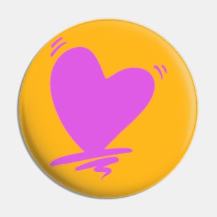 The drawing  love icon for valentine concept Pin