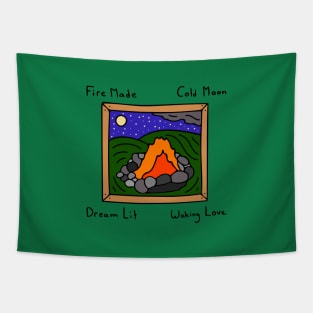 Fire Made, Cold Moon, Dream Lit, Waking Love Tapestry