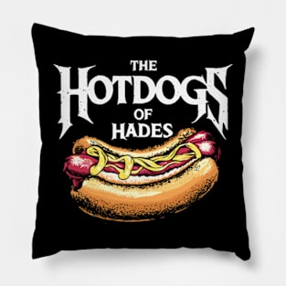 The Hotdogs of Hades: Metalized Meaty Madness Pillow