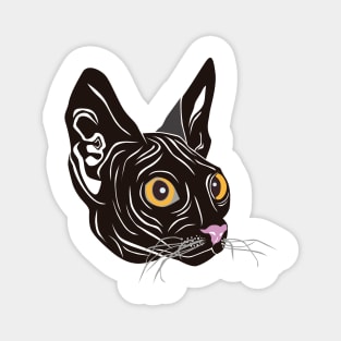 Black Sphynx Magnet