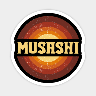 Vintage Proud Name Musashi Anime Gifts Circle Magnet