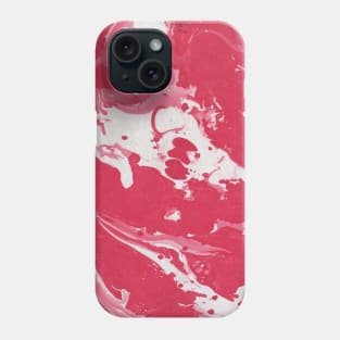 Red Pink Marble Phone Case