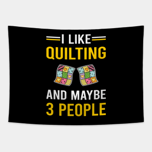 3 People Quilting Quilt Quilter Tapestry