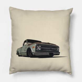 Patina Chevy C-10 Pillow