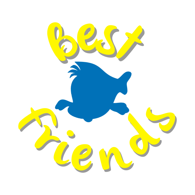 The Little Mermaid Flounder Best Friends by Minniemetees