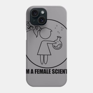 Female scientist Phone Case