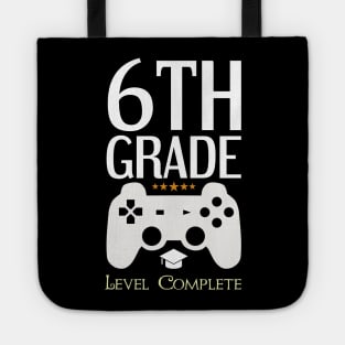 6th Grade Level Complete Video Gamer Birthday Gift Tote