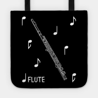 Musical Notes Flute Tote
