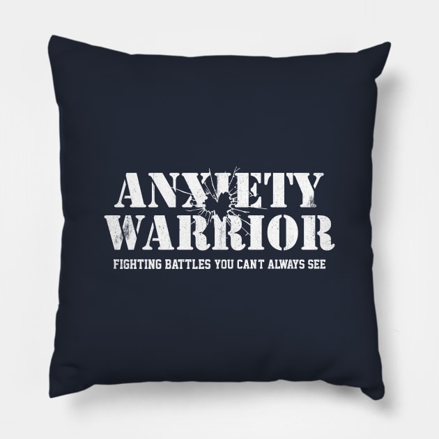 Anxiety Warrior Pillow by INTHROVERT