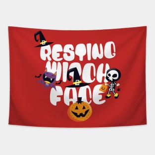 resting witch face Tapestry