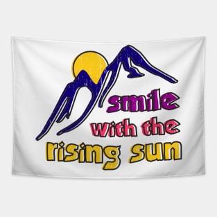 Smile With the Rising Sun Hopeful Optimistic Tapestry