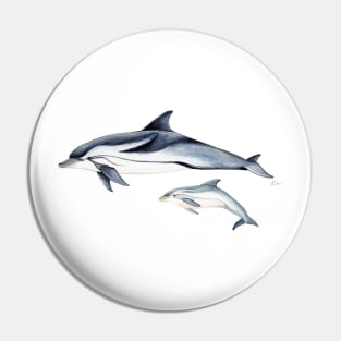 Striped dolphin Pin