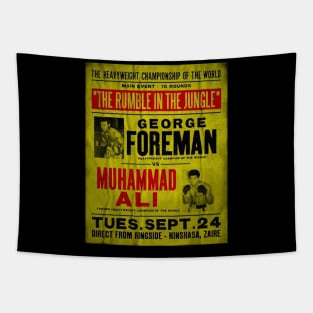 Ali Vs Foreman Glued poster Tapestry