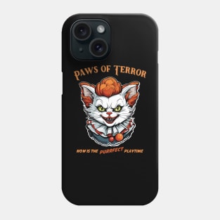 Paws of Terror, Horror Halloween Cat Phone Case