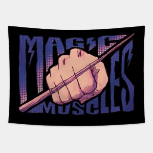 Mashle Magic and Muscles Mash Fist x Wand with Cool Streetwear Graffiti Black Line Tapestry