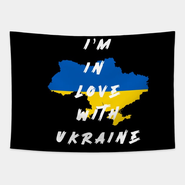 i'm in love with ukraine,  Support Ukraine Shirt, Stand with Ukraine shirt, Puck Futin Shirt, Ukraine Flag Shirt, Ukranian Shirt, Ukraine Gifts Tapestry by black lynx