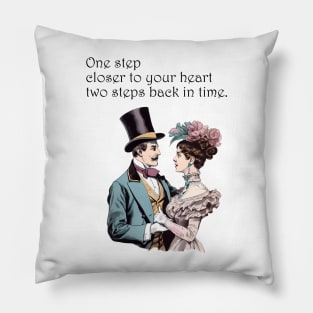 Timeless Waltz: Victorian Dance of Love Pillow