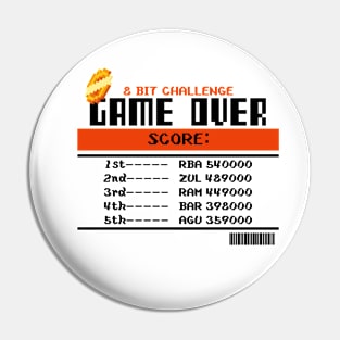 Gaming 8 Bit Challenge - Game Over Pin