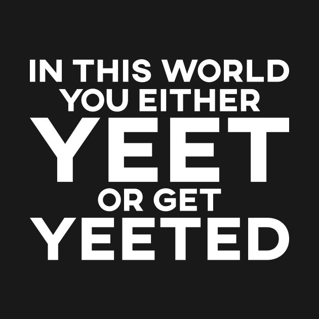 In This World You Either Yeet Or Get Yeeted by SusurrationStudio