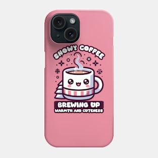 snowy coffee Phone Case