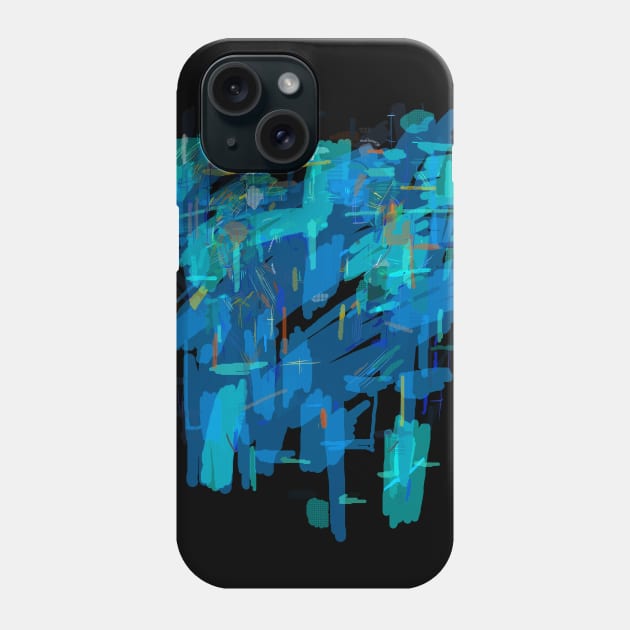 Blue Background Phone Case by Nikokosmos