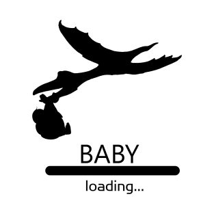 Baby Loading, Funny Pregnancy, Dinosaur, Dino, Pregnant, Expecting T-Shirt