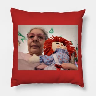 Raggedy judy and ann Pillow