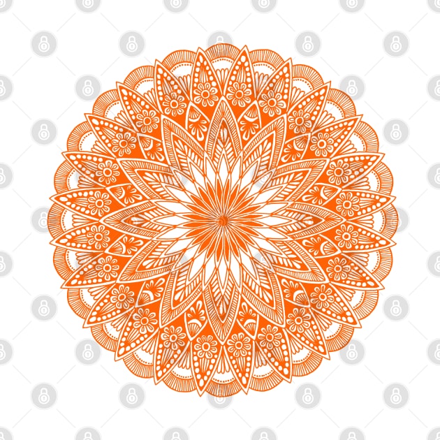 Mandala (red-orange) by calenbundalas