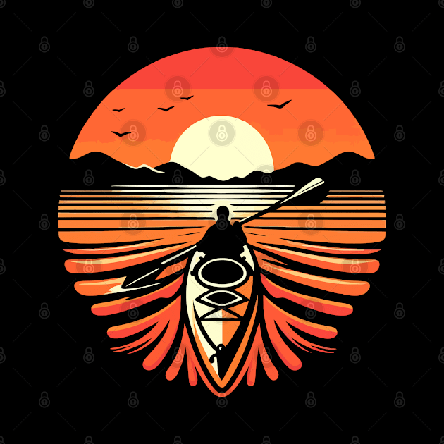 Kayaking Sunset by Kudostees