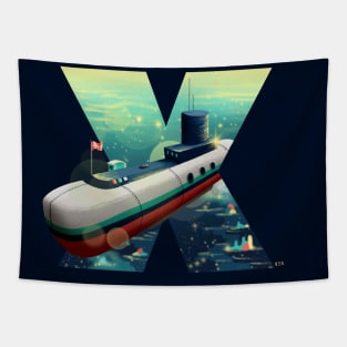 X-Submarine Tapestry