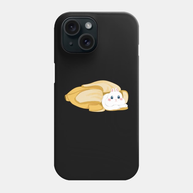 Rabbit pop up inside banana _ Bunniesmee Phone Case by GambarGrace