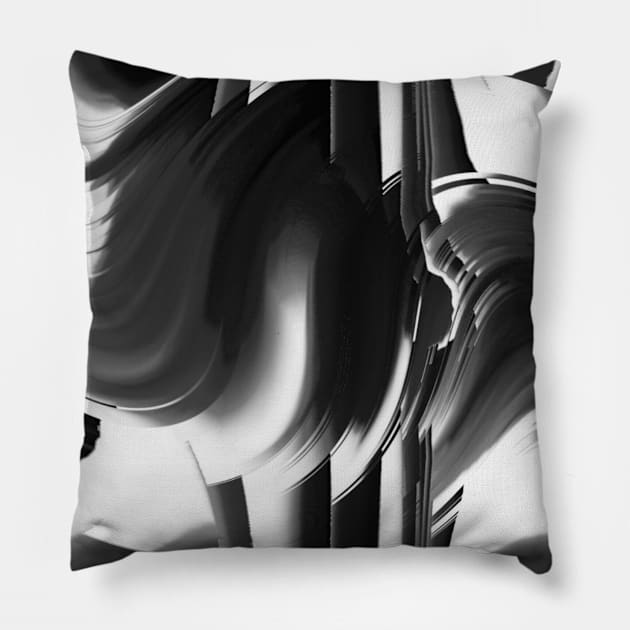 Black Agate Goth Stone Pillow by Moon Art