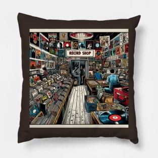 Record shop Pillow